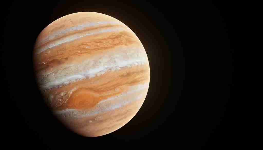 a close up of a planet jupiter : fun facts about number 5