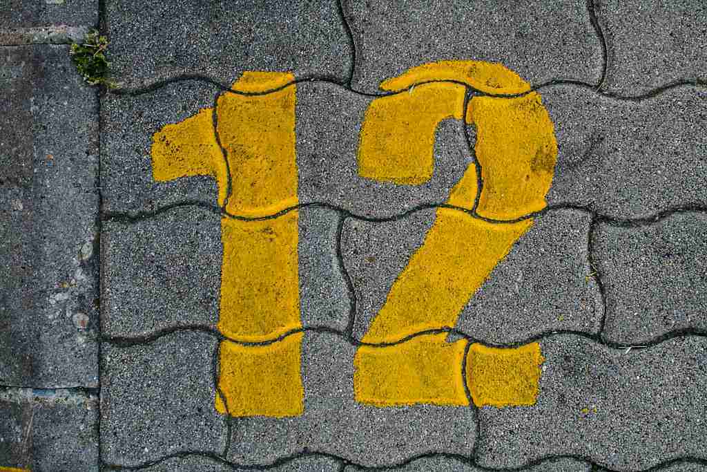 Number 12 written on a wall : Fun Facts About Number 12