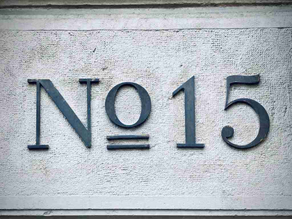 Number 15 written on wall : fun facts about number 15