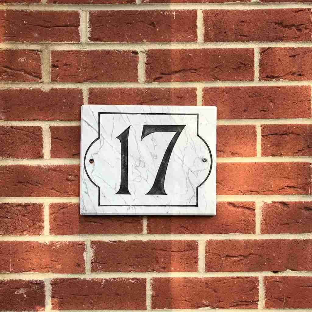 Image of  number 17 house sign : fun facts about number 17