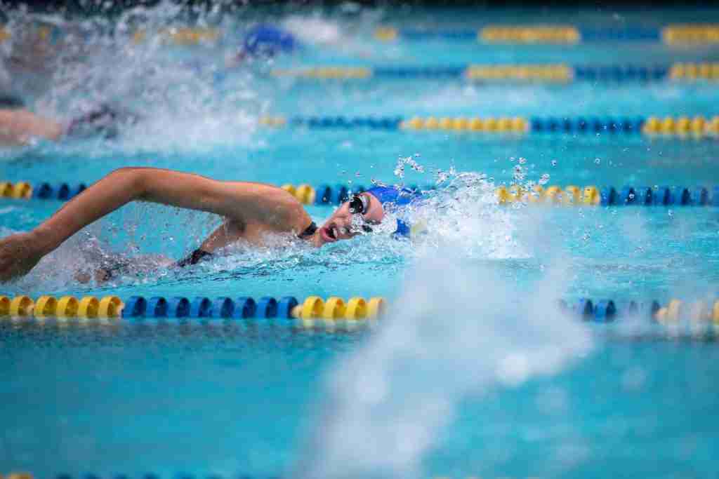 people swimming in the pool