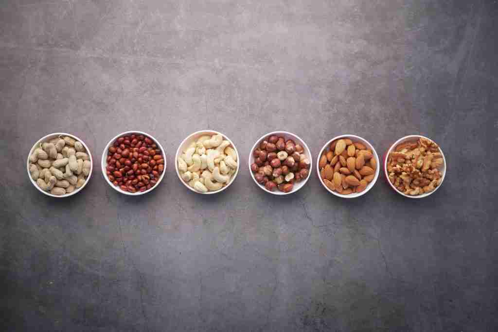 protein rich brown nuts 