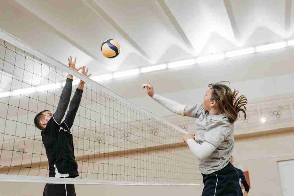 image of People Playing Volleyball