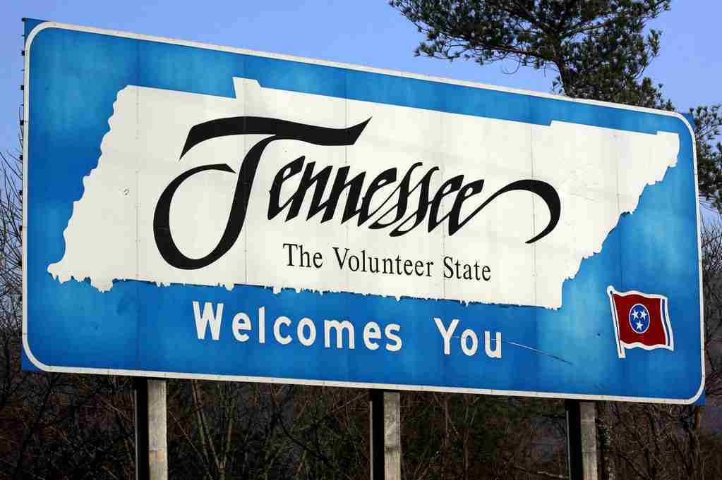 Tennessee written on a board