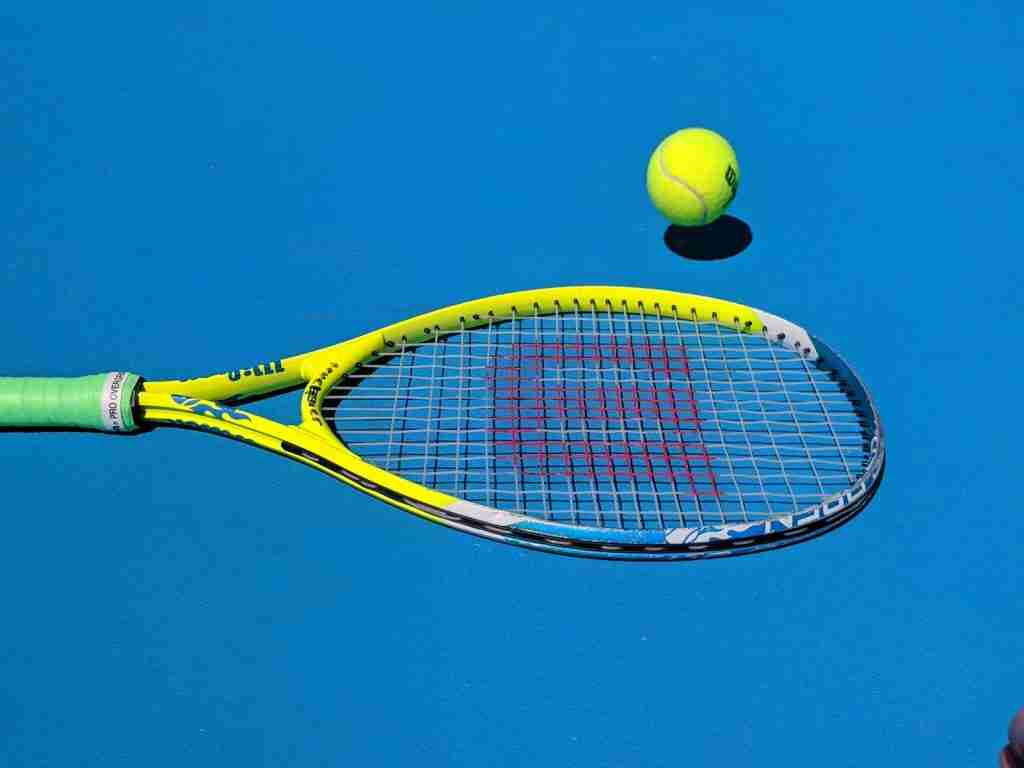 yellow Wilson tennis racket