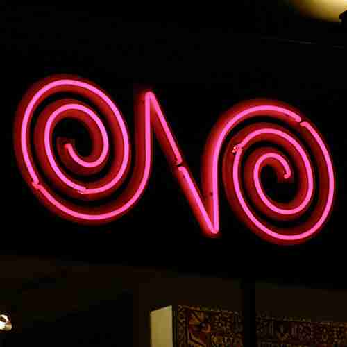 The iconic glow of neon signs 