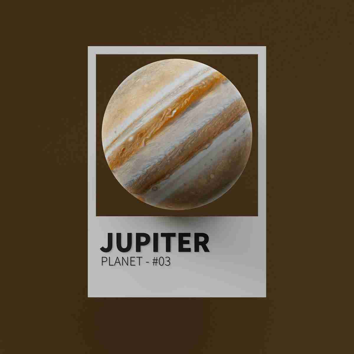 a picture of a planet with the name jupiter on it